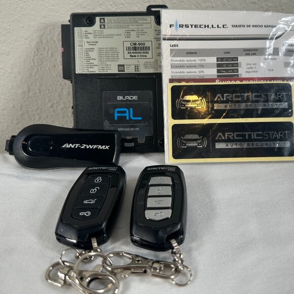 Arctic Start CM-900 Remote Car Starter Kit w/ 2 Key Fobs & Antenna ANT-2WFMX - Picture 1 of 16
